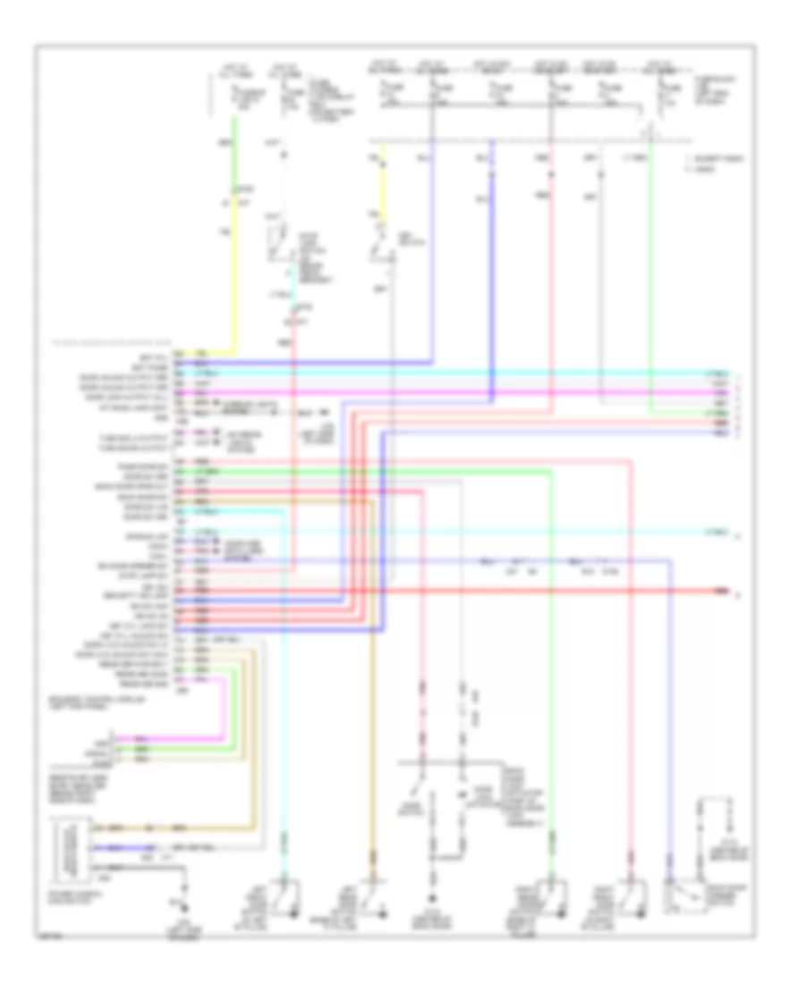 Forced Entry Wiring Diagram without Intelligent Key Unit 1 of 2 for Nissan Juke Nismo RS 2014