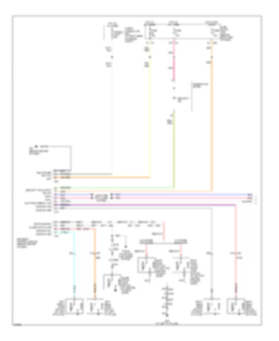 Forced Entry Wiring Diagram 1 of 2 for Nissan Armada Platinum 2012