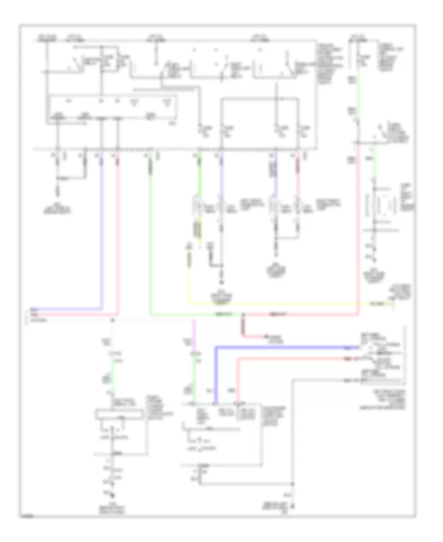 Forced Entry Wiring Diagram 2 of 2 for Nissan Armada Platinum 2012