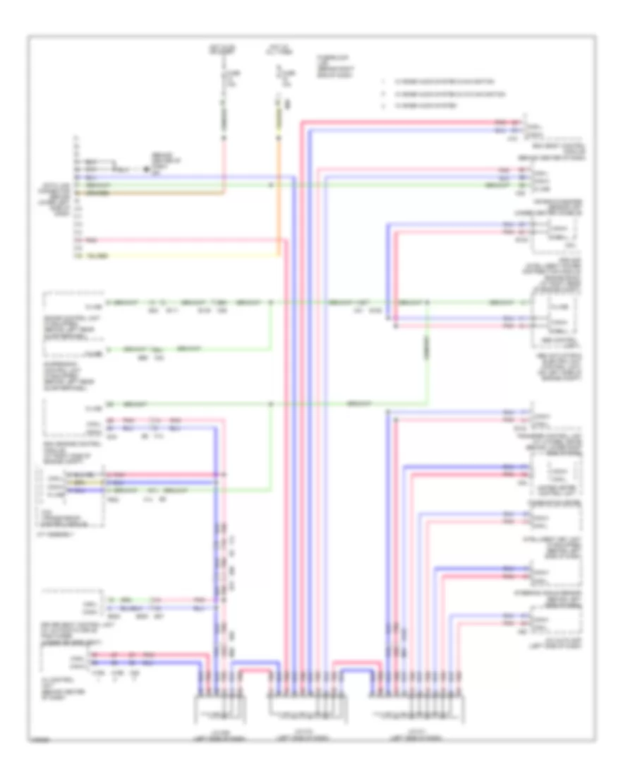 Computer Data Lines Wiring Diagram for Nissan Armada Platinum 2012