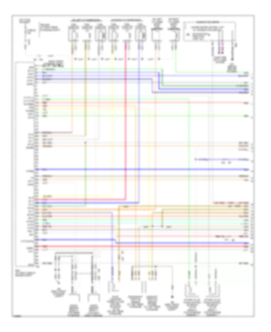 5.6L, Engine Performance Wiring Diagram (1 of 4) for Nissan Armada Platinum 2012