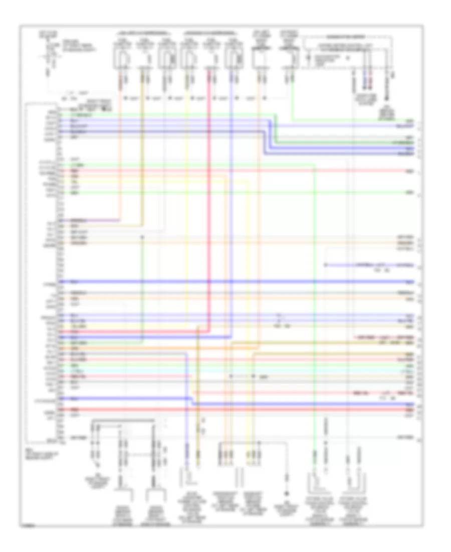 5.6L Flex Fuel, Engine Performance Wiring Diagram (1 of 4) for Nissan Armada Platinum 2012