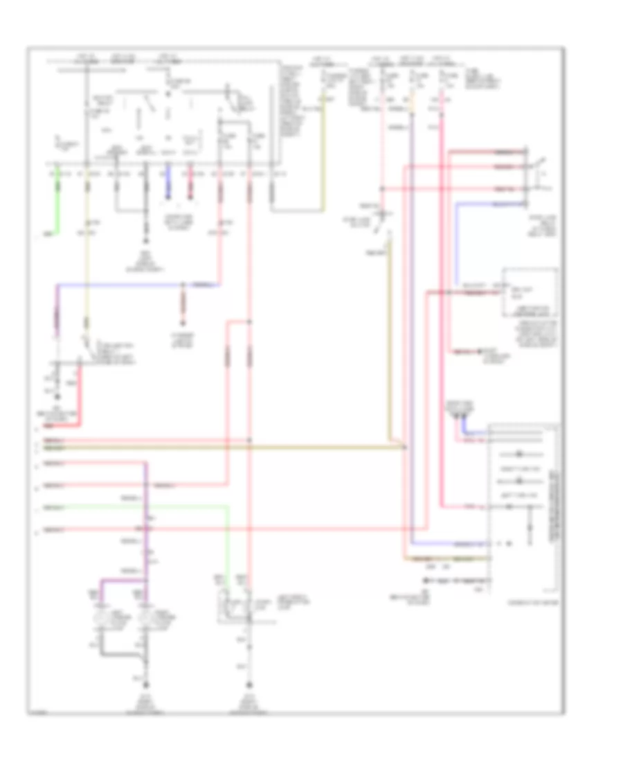 Exterior Lamps  Trailer Connector Wiring Diagram 2 of 2 for Nissan Armada Platinum 2012