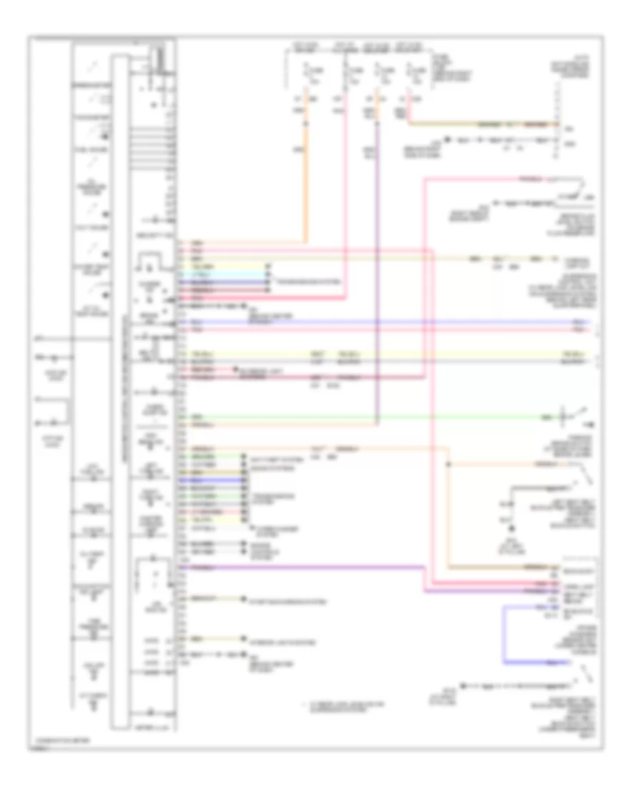 Instrument Cluster Wiring Diagram 1 of 2 for Nissan Armada Platinum 2012