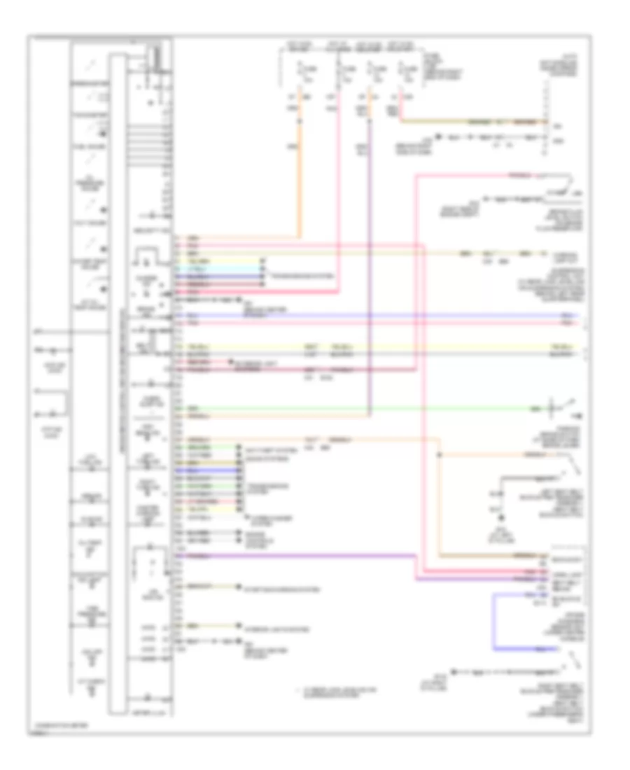 Instrument Cluster Wiring Diagram (1 of 2) for Nissan Armada Platinum 2012