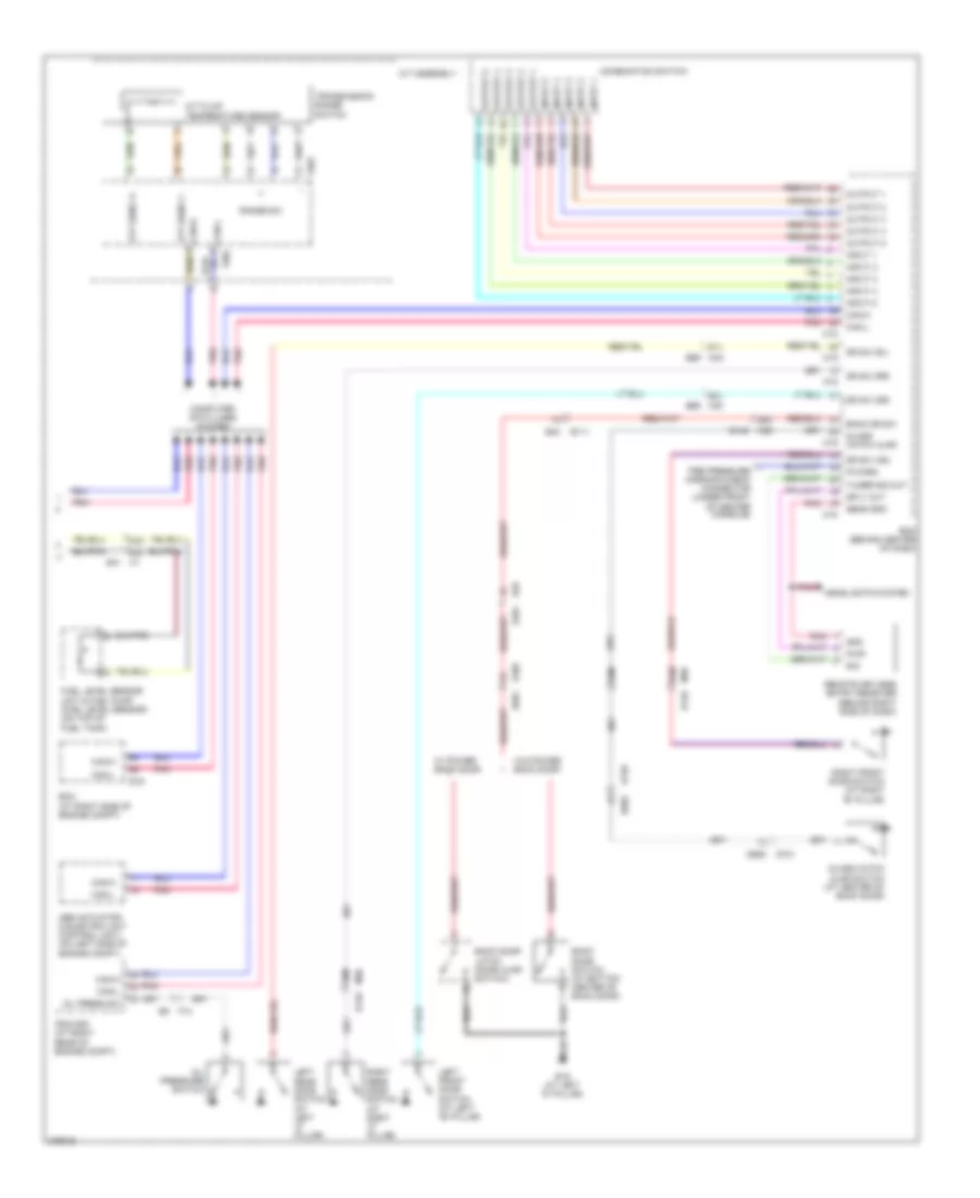 Instrument Cluster Wiring Diagram 2 of 2 for Nissan Armada Platinum 2012