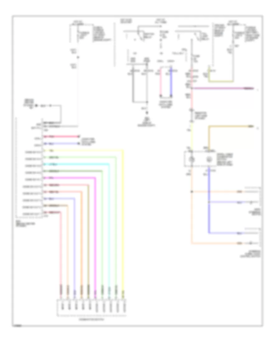 Instrument Illumination Wiring Diagram 1 of 2 for Nissan Armada Platinum 2012