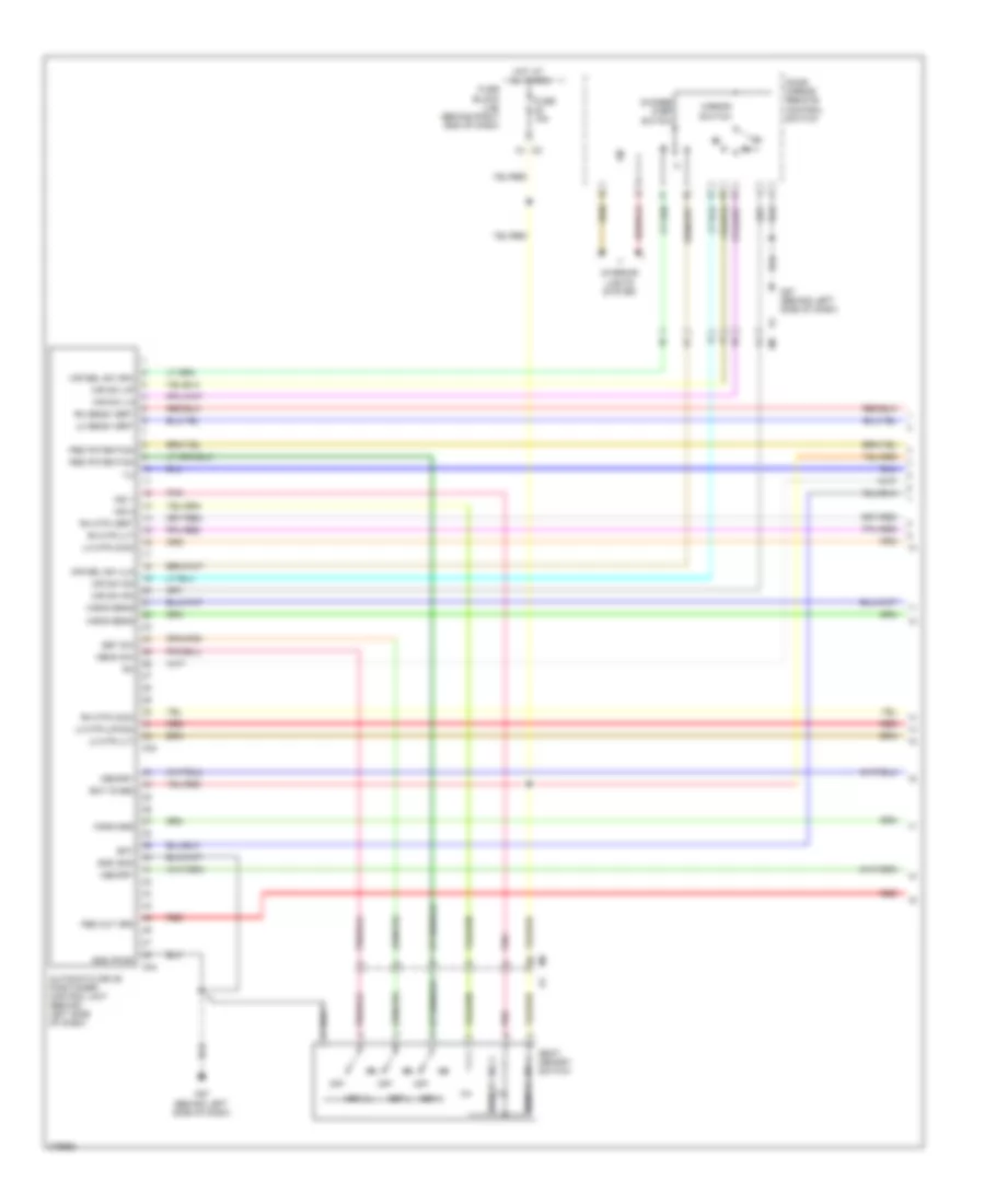Memory Systems Wiring Diagram (1 of 3) for Nissan Armada Platinum 2012