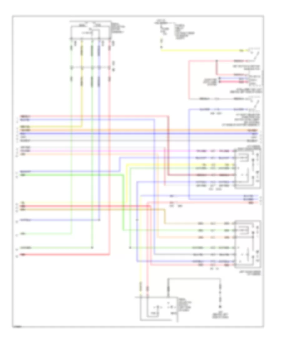 Memory Systems Wiring Diagram (2 of 3) for Nissan Armada Platinum 2012