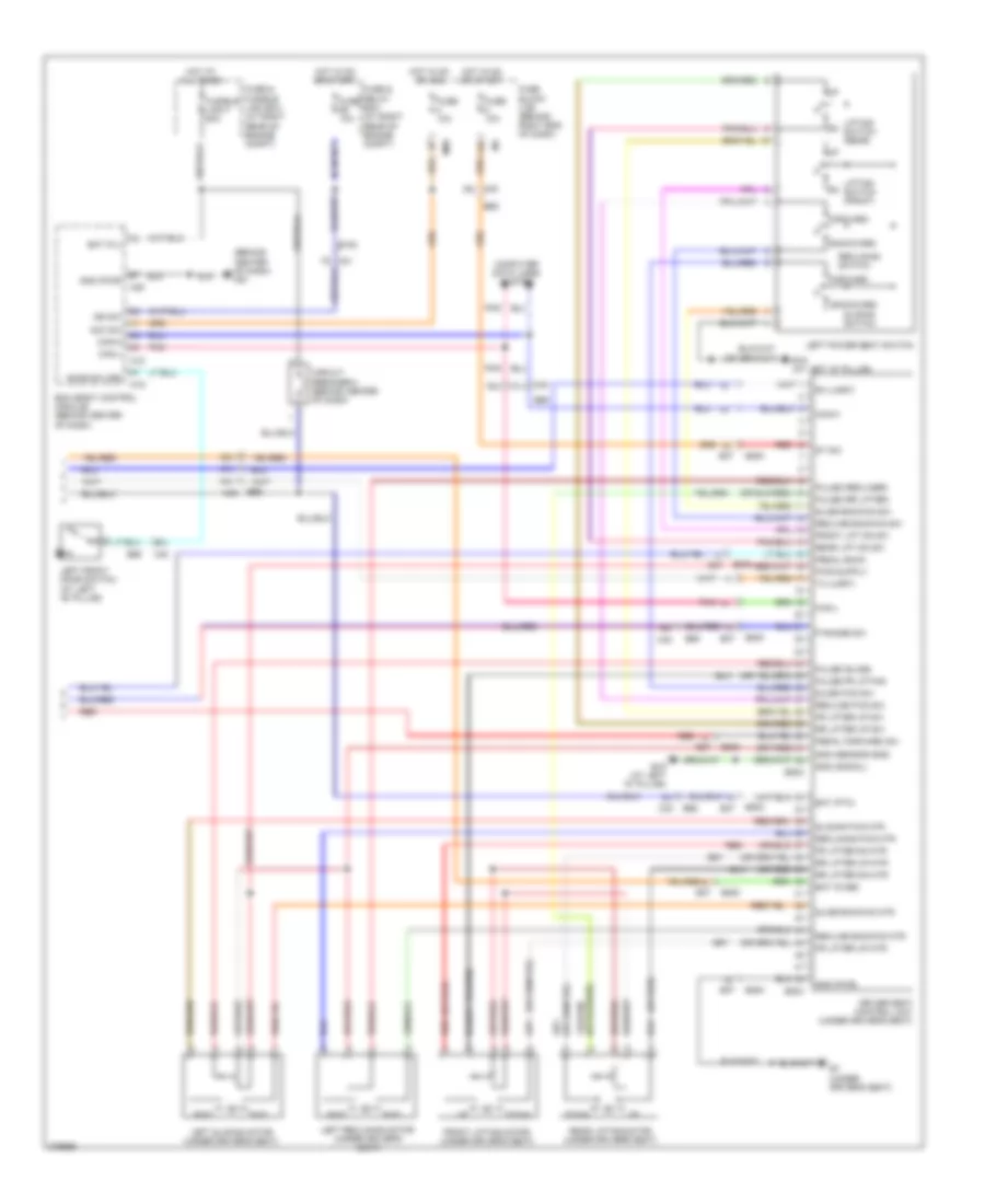 Memory Systems Wiring Diagram 3 of 3 for Nissan Armada Platinum 2012