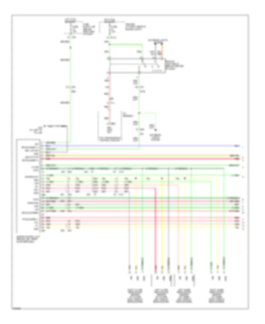 Front  Rear Sonar Wiring Diagram (1 of 2) for Nissan Armada Platinum 2012