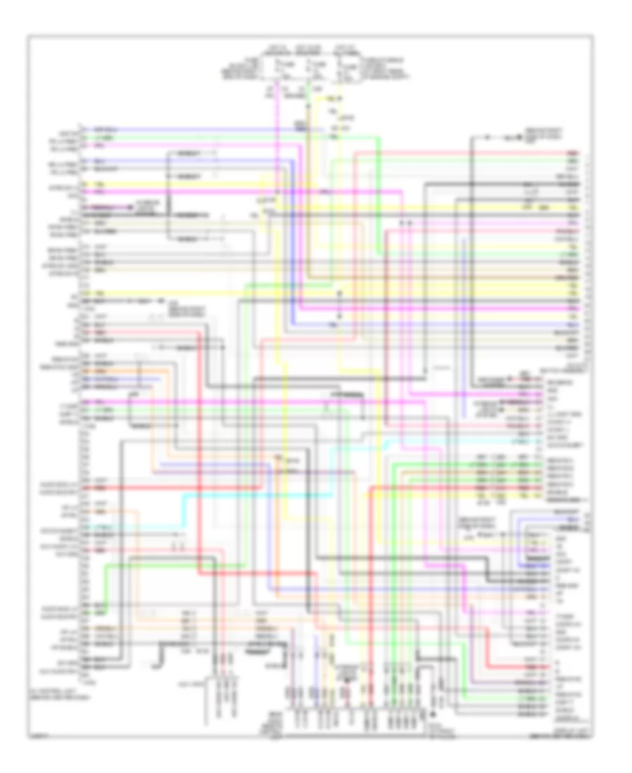 Navigation Wiring Diagram (1 of 3) for Nissan Armada Platinum 2012