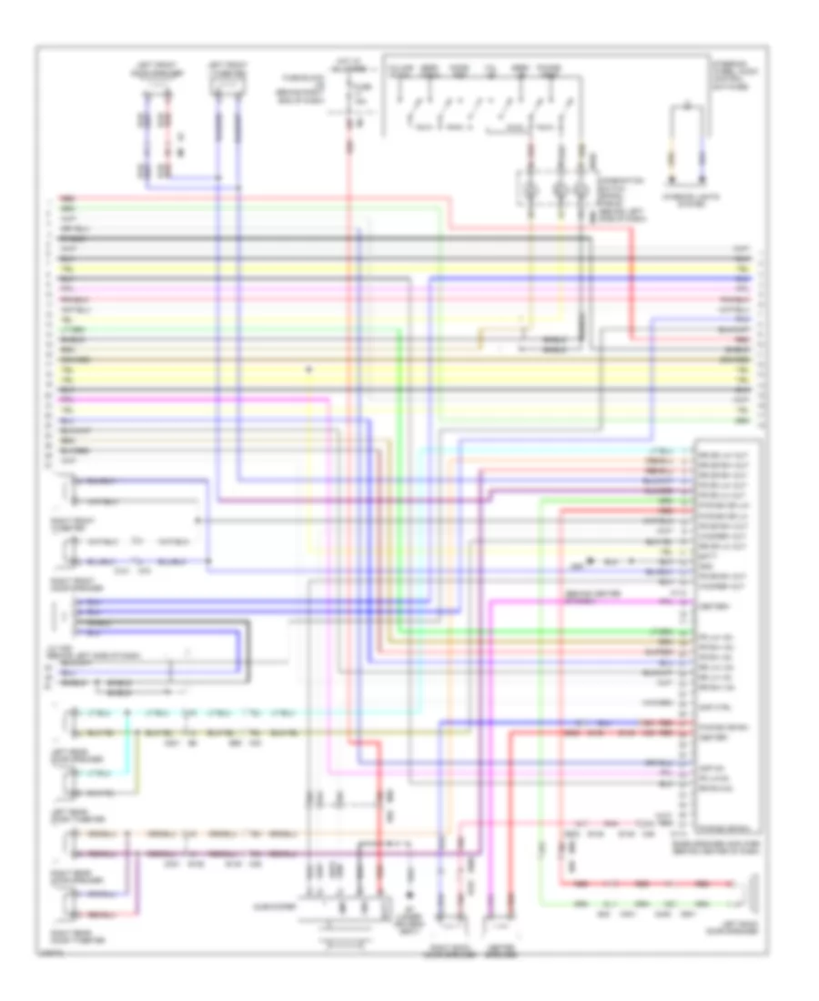 Navigation Wiring Diagram 2 of 3 for Nissan Armada Platinum 2012