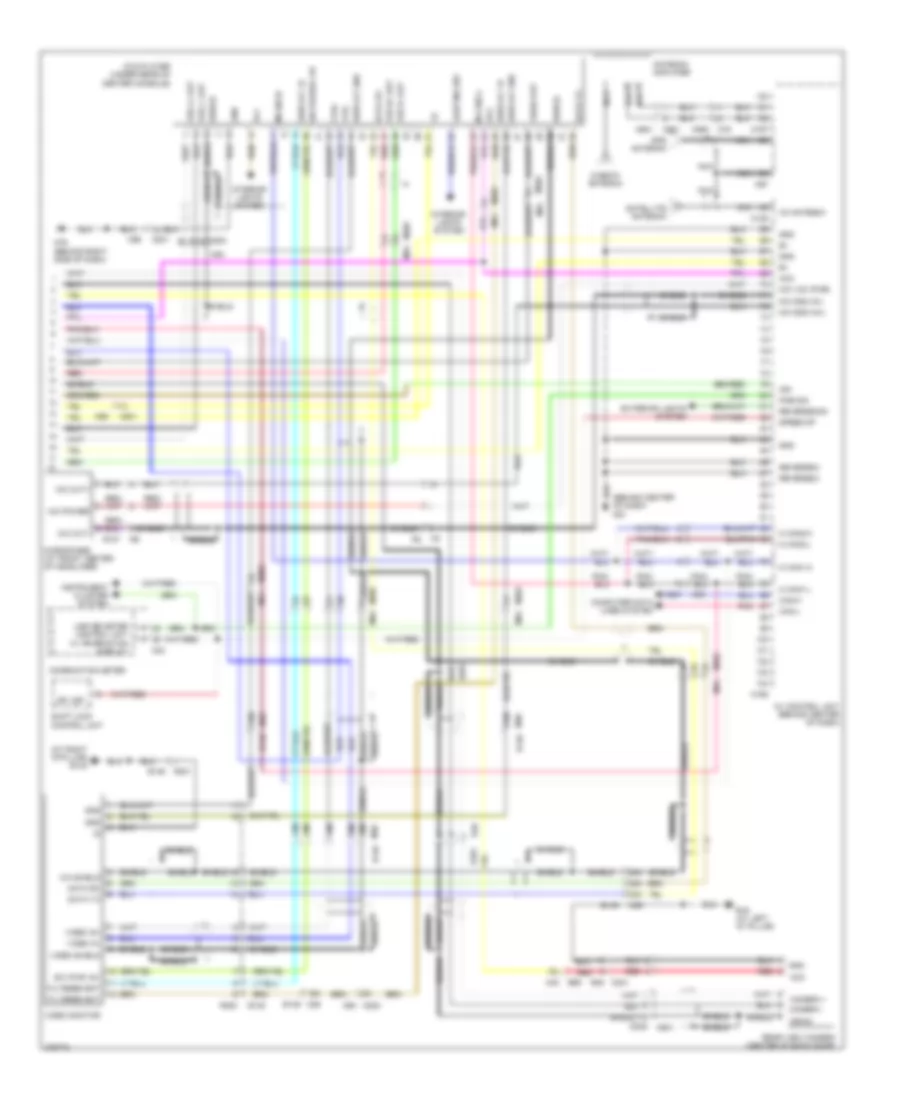 Navigation Wiring Diagram (3 of 3) for Nissan Armada Platinum 2012