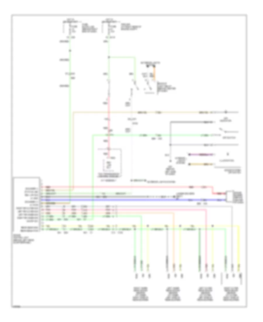 Rear Sonar Wiring Diagram for Nissan Armada Platinum 2012