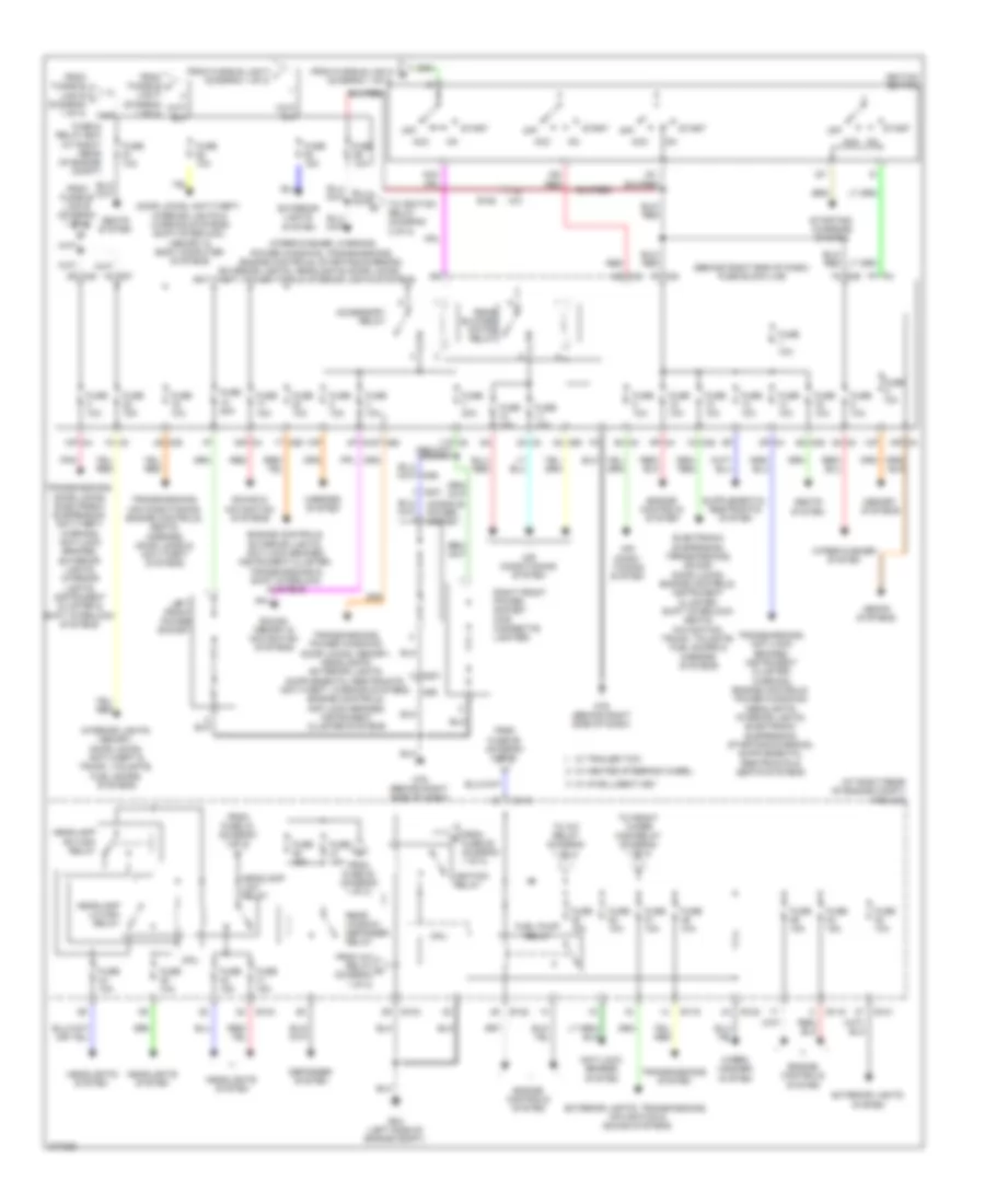 Power Distribution Wiring Diagram 2 of 2 for Nissan Armada Platinum 2012