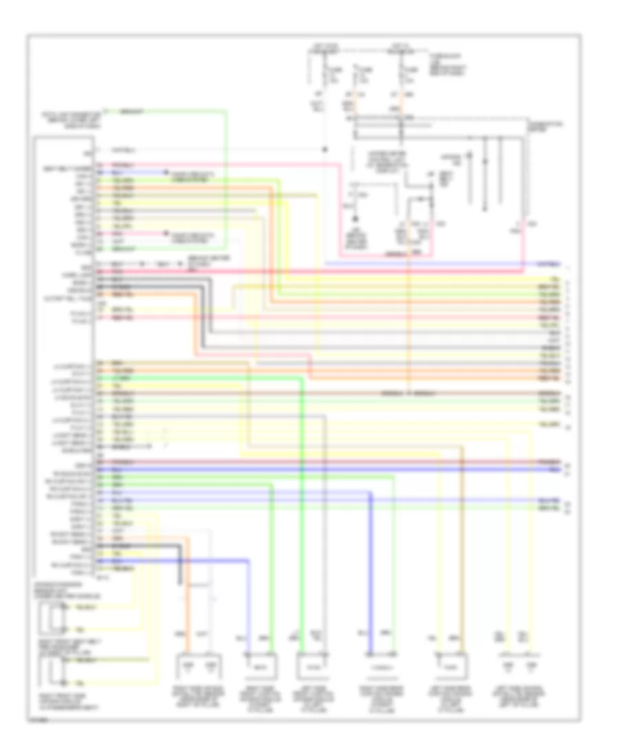 Supplemental Restraints Wiring Diagram 1 of 3 for Nissan Armada Platinum 2012