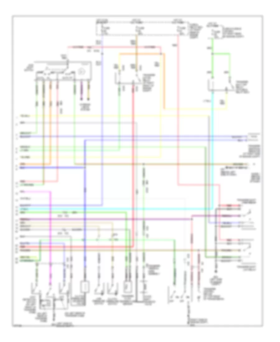 4WD Wiring Diagram 2 of 2 for Nissan Armada Platinum 2012