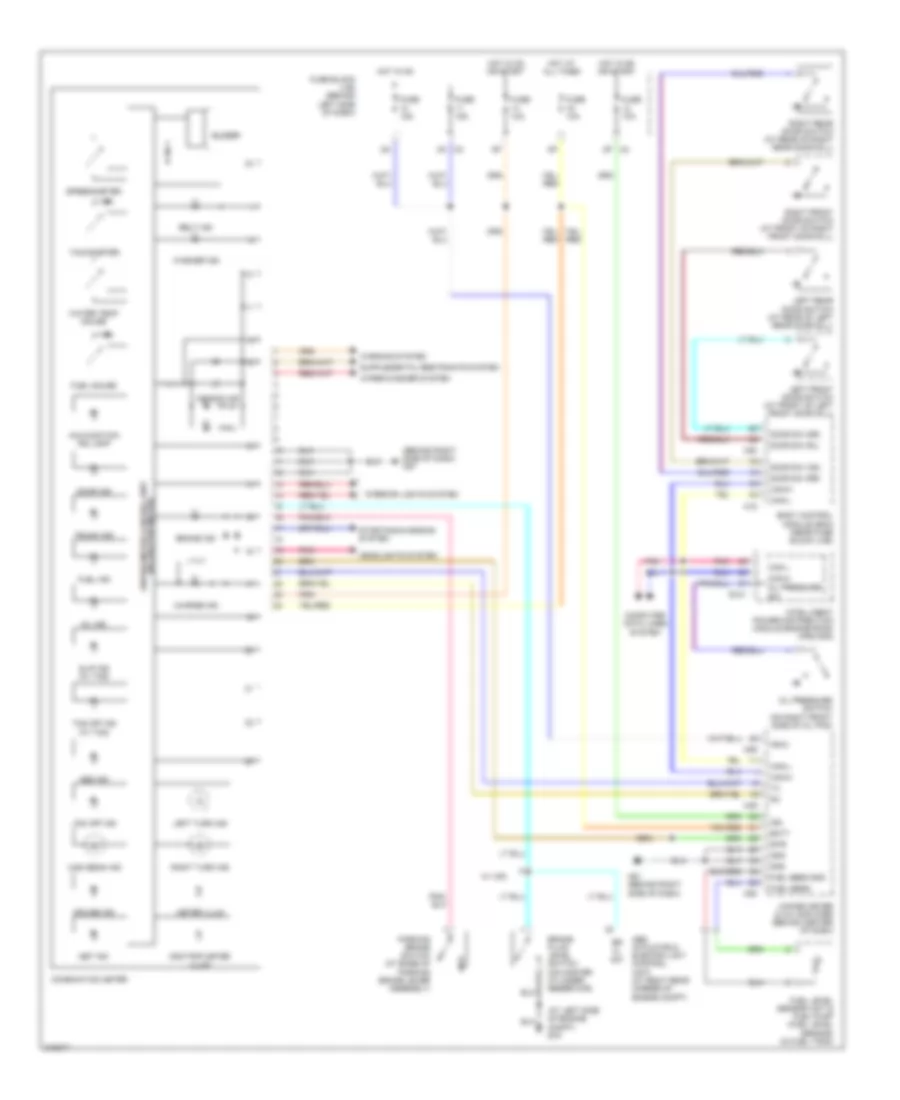 Instrument Cluster Wiring Diagram 1 of 2 for Nissan Maxima SE 2005