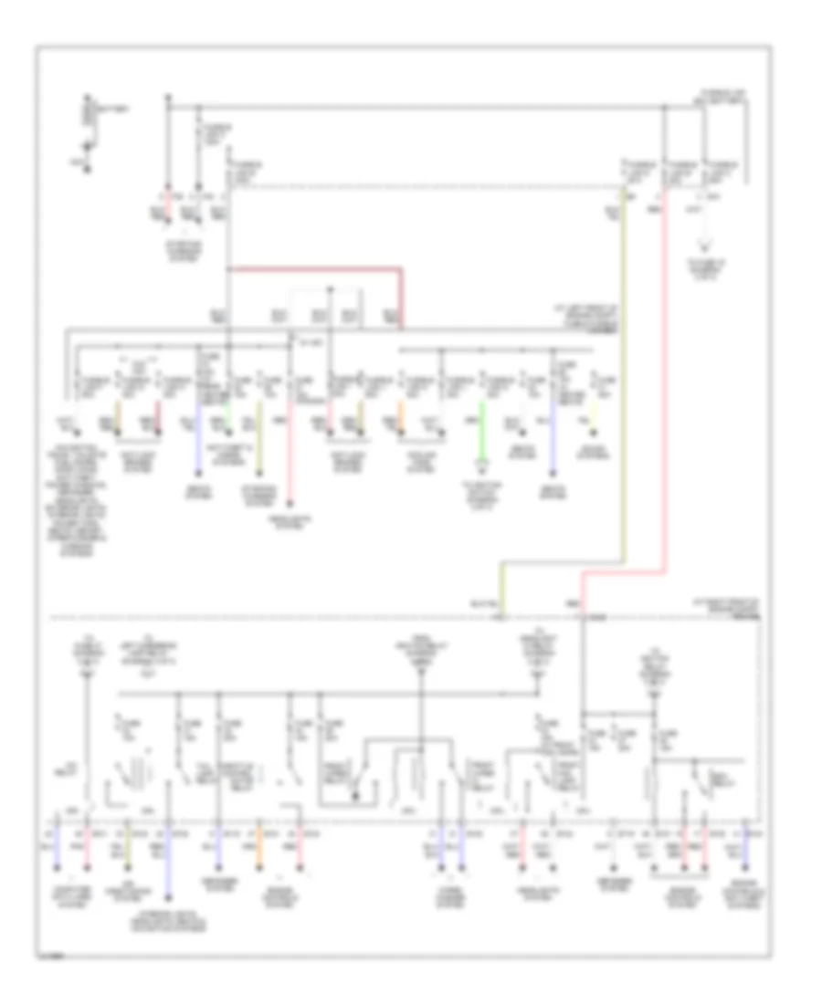 Power Distribution Wiring Diagram 1 of 3 for Nissan Maxima SE 2005