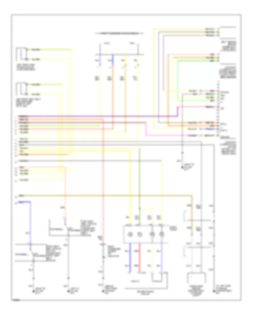 Supplemental Restraints Wiring Diagram 2 of 2 for Nissan Maxima SE 2005