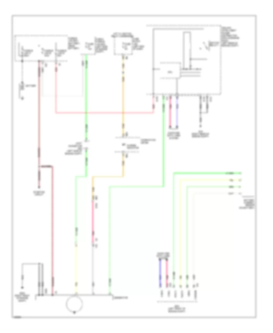 Charging Wiring Diagram for Nissan Pathfinder SL 2014