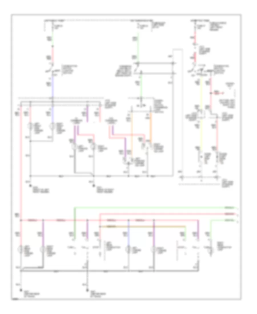 Exterior Lamps Wiring Diagram (1 of 2) for Nissan Altima GLE 1997