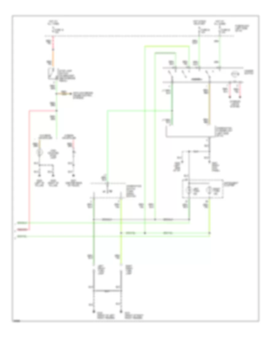 Exterior Lamps Wiring Diagram 2 of 2 for Nissan Altima GLE 1997