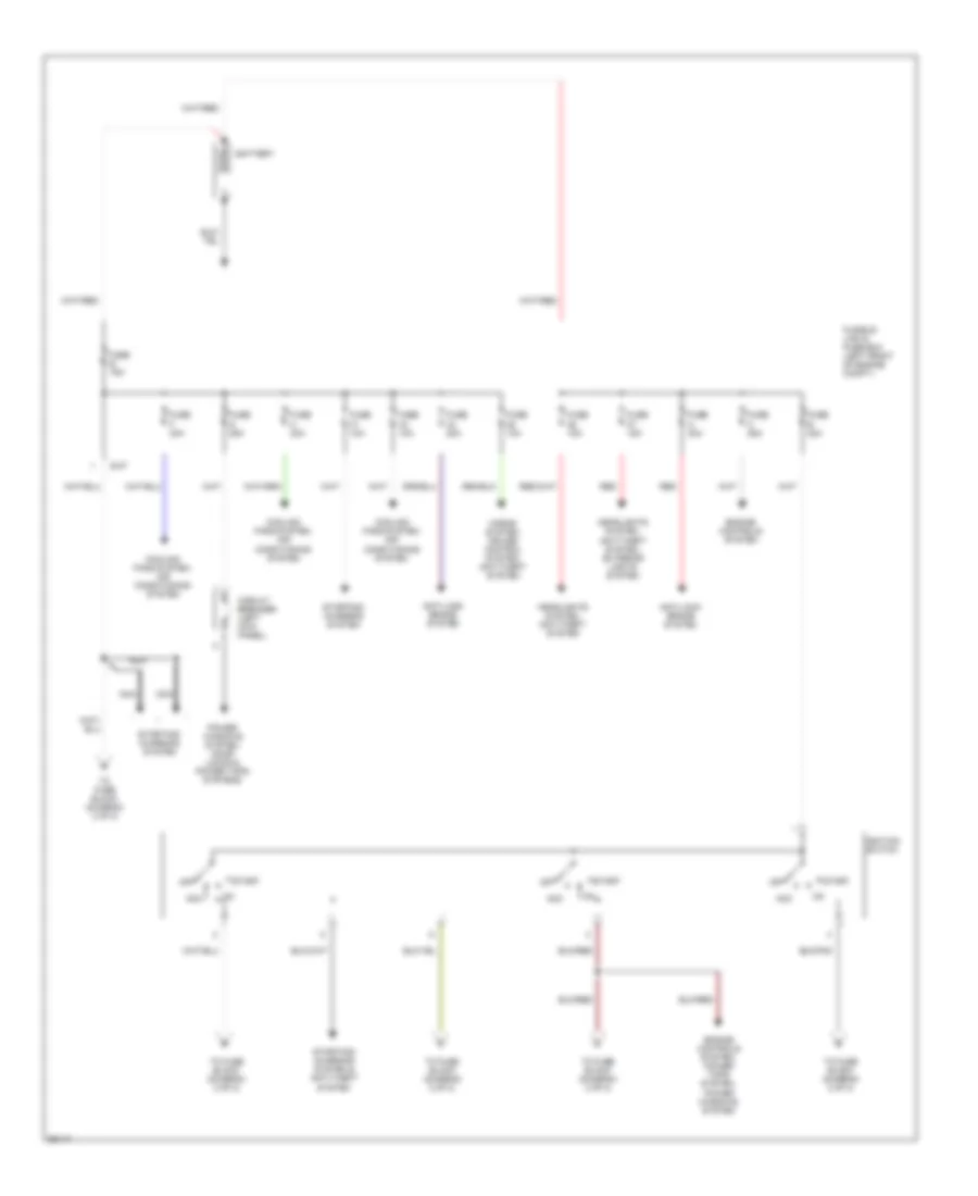 Power Distribution Wiring Diagram 1 of 2 for Nissan Altima GLE 1997