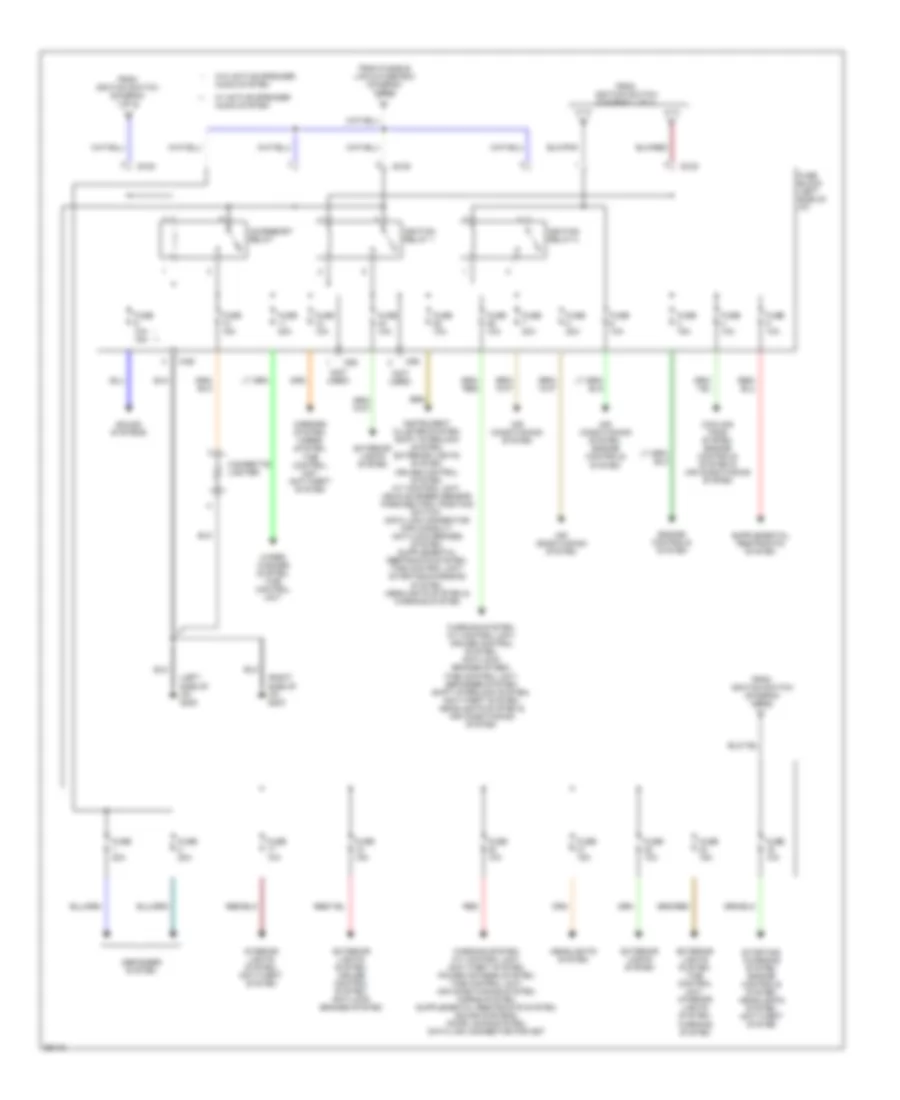 Power Distribution Wiring Diagram 2 of 2 for Nissan Altima GLE 1997