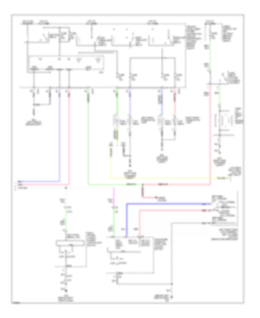 Forced Entry Wiring Diagram 2 of 2 for Nissan Armada SL 2012