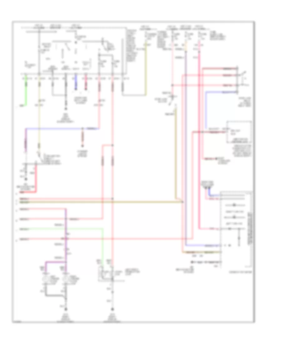 Exterior Lamps  Trailer Connector Wiring Diagram (2 of 2) for Nissan Armada SL 2012
