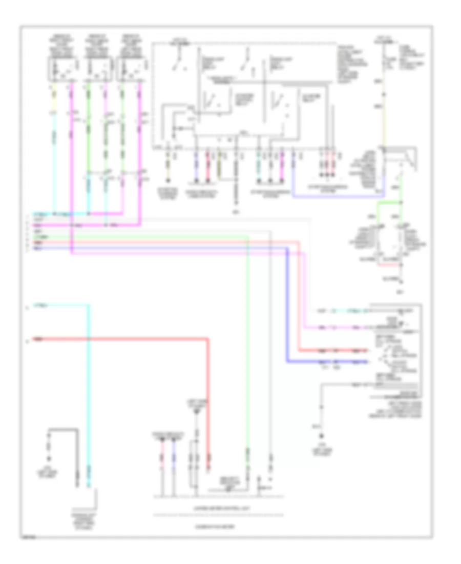 Forced Entry Wiring Diagram, without Intelligent Key Unit (2 of 2) for Nissan Juke S 2014