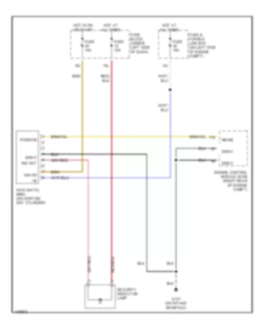 Immobilizer Wiring Diagram NATS for Nissan Sentra CA 2001