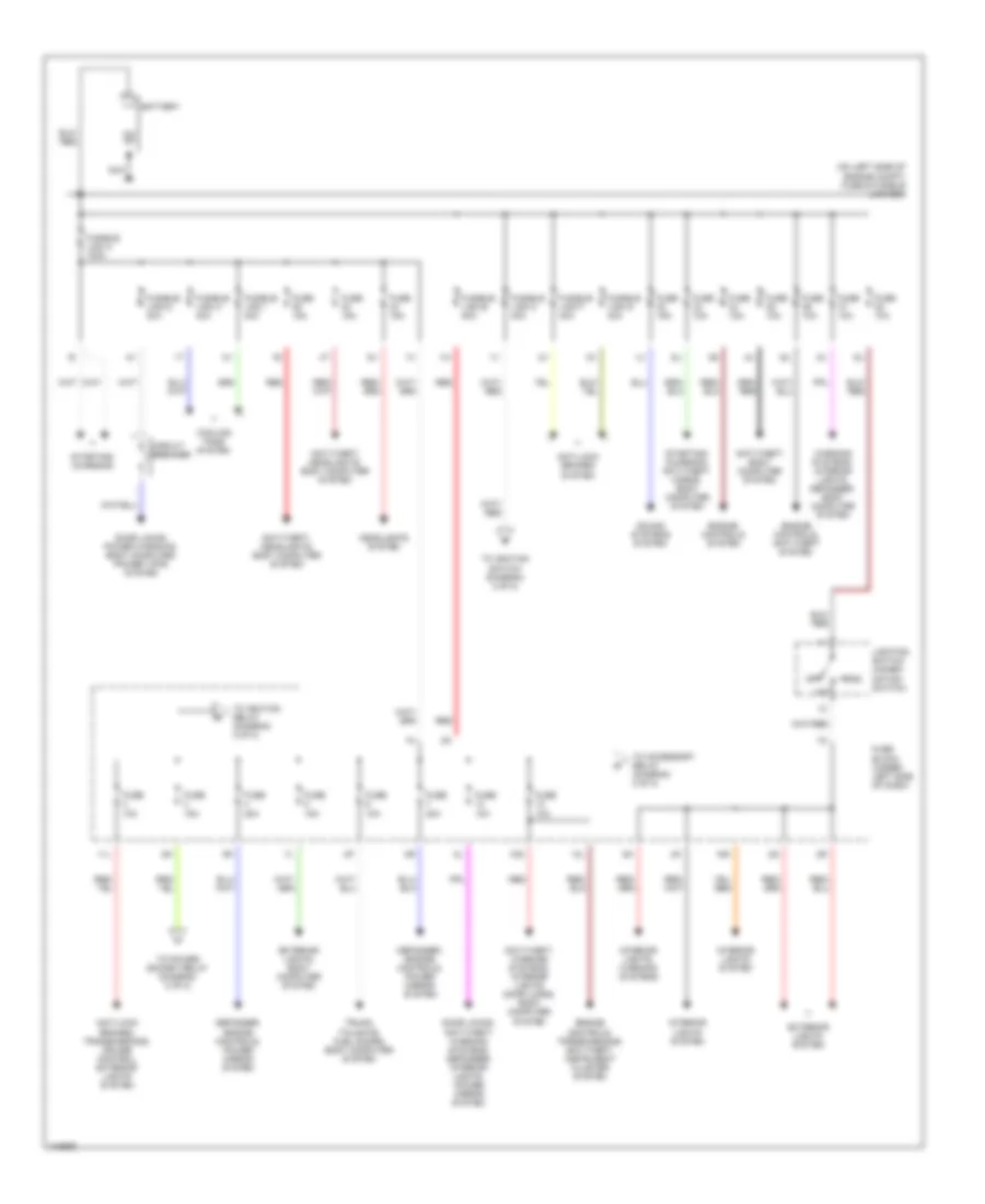 Power Distribution Wiring Diagram 1 of 2 for Nissan Sentra CA 2001