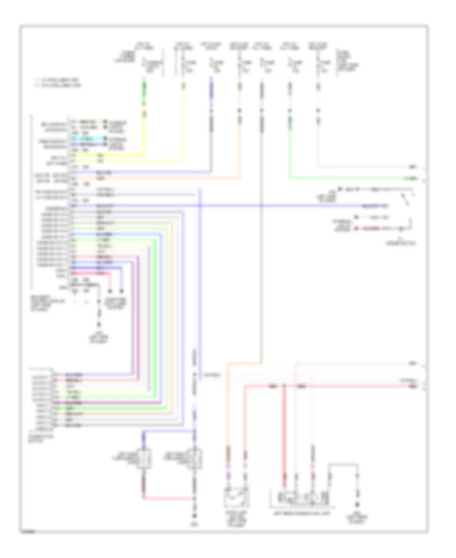 Exterior Lamps Wiring Diagram 1 of 2 for Nissan Cube 2010