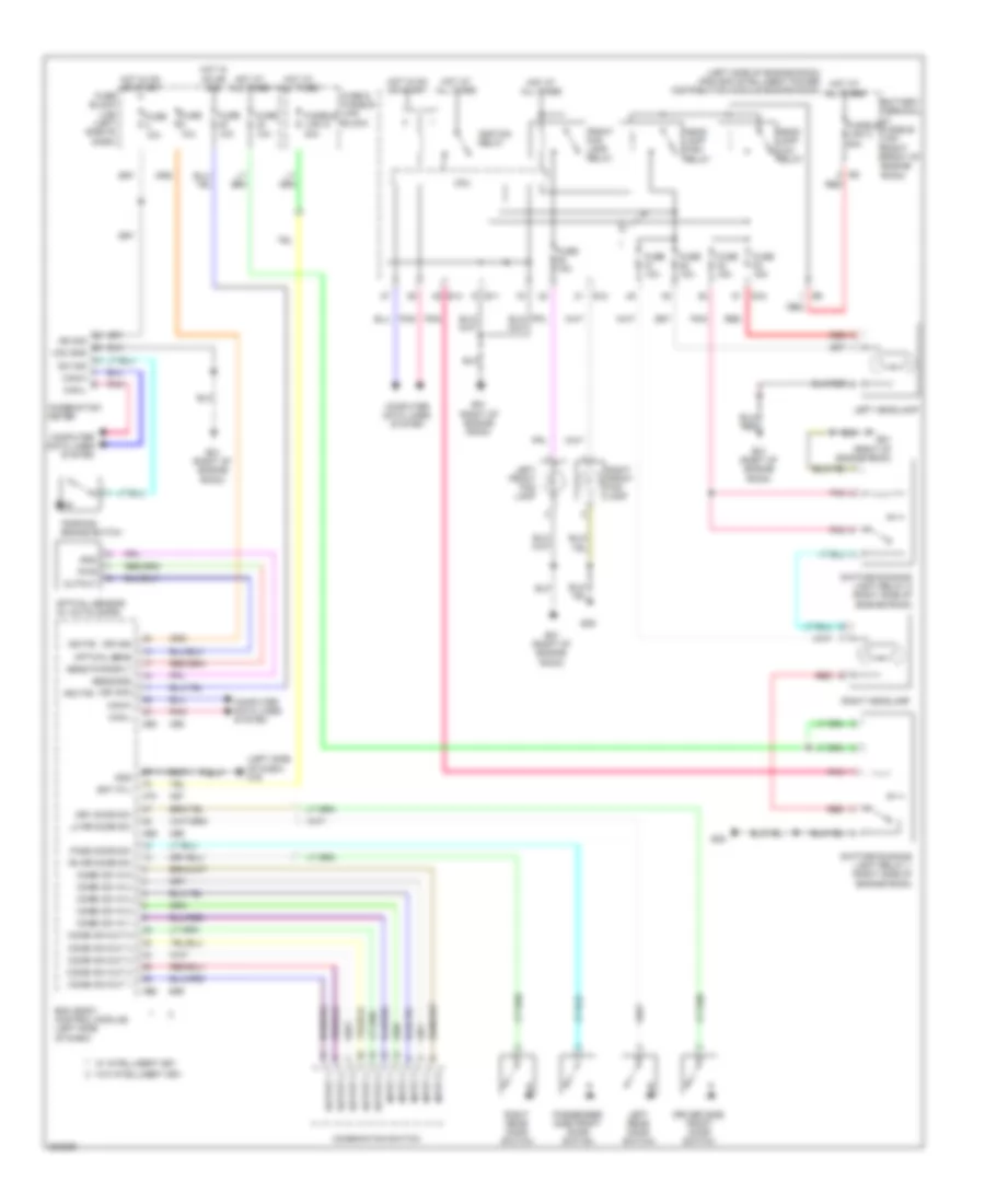 Headlights Wiring Diagram with DRL for Nissan Cube 2010