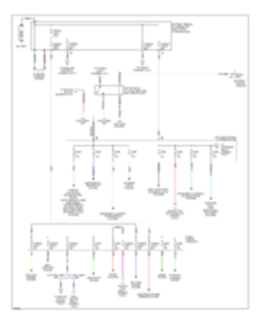 Power Distribution Wiring Diagram 1 of 3 for Nissan Cube 2010