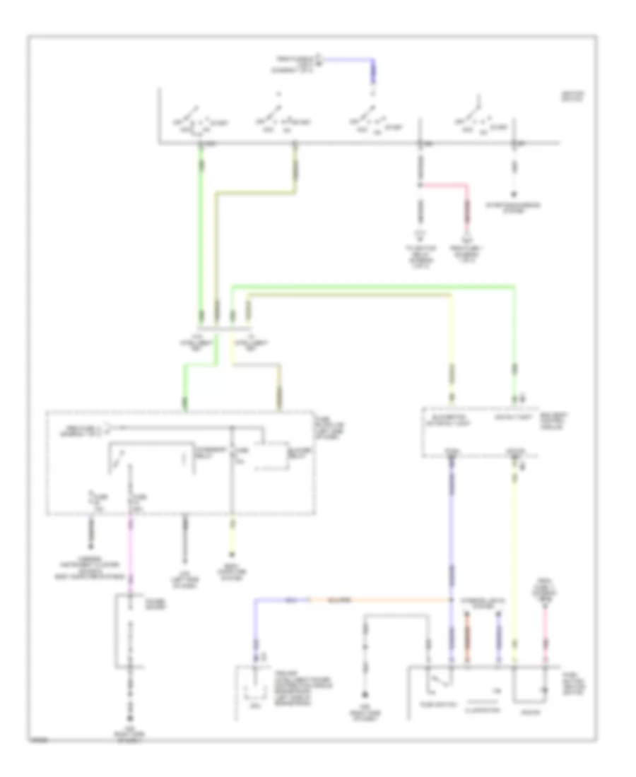 Power Distribution Wiring Diagram (2 of 3) for Nissan Cube 2010