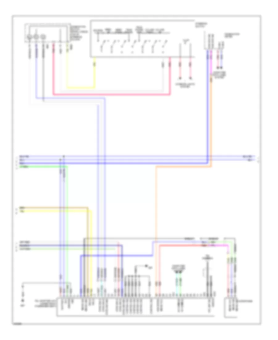 Radio Wiring Diagram with Display Audio Unit 2 of 3 for Nissan Cube 2010