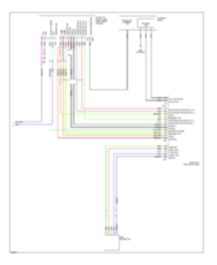 Radio Wiring Diagram, with Display Audio Unit (3 of 3) for Nissan Cube 2010