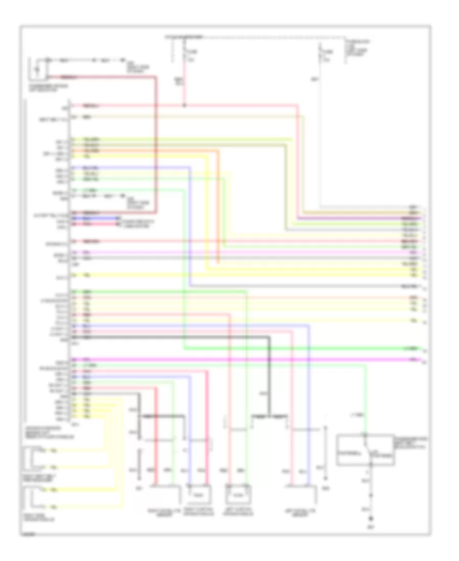 Supplemental Restraints Wiring Diagram 1 of 2 for Nissan Cube 2010