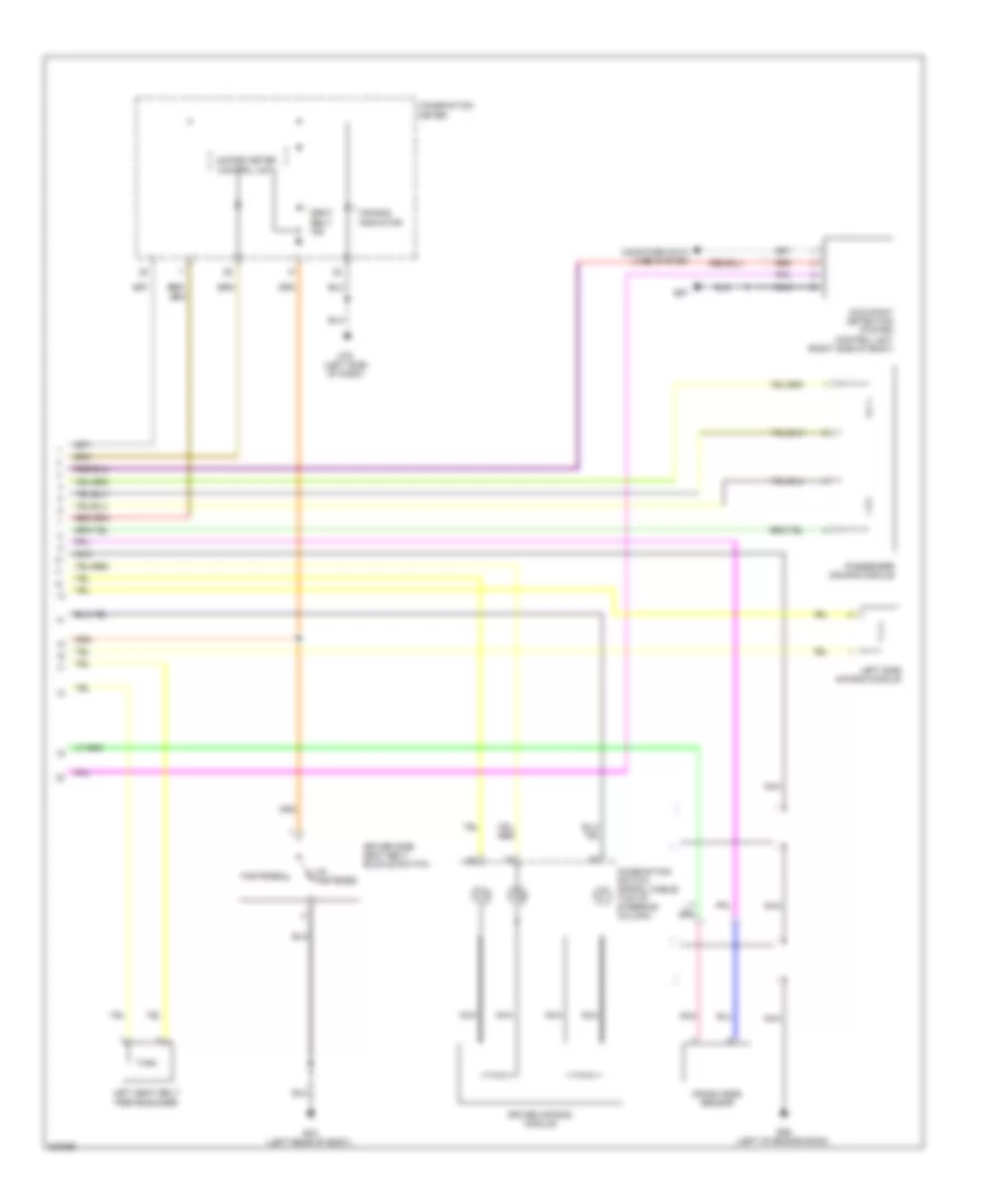 Supplemental Restraints Wiring Diagram (2 of 2) for Nissan Cube 2010