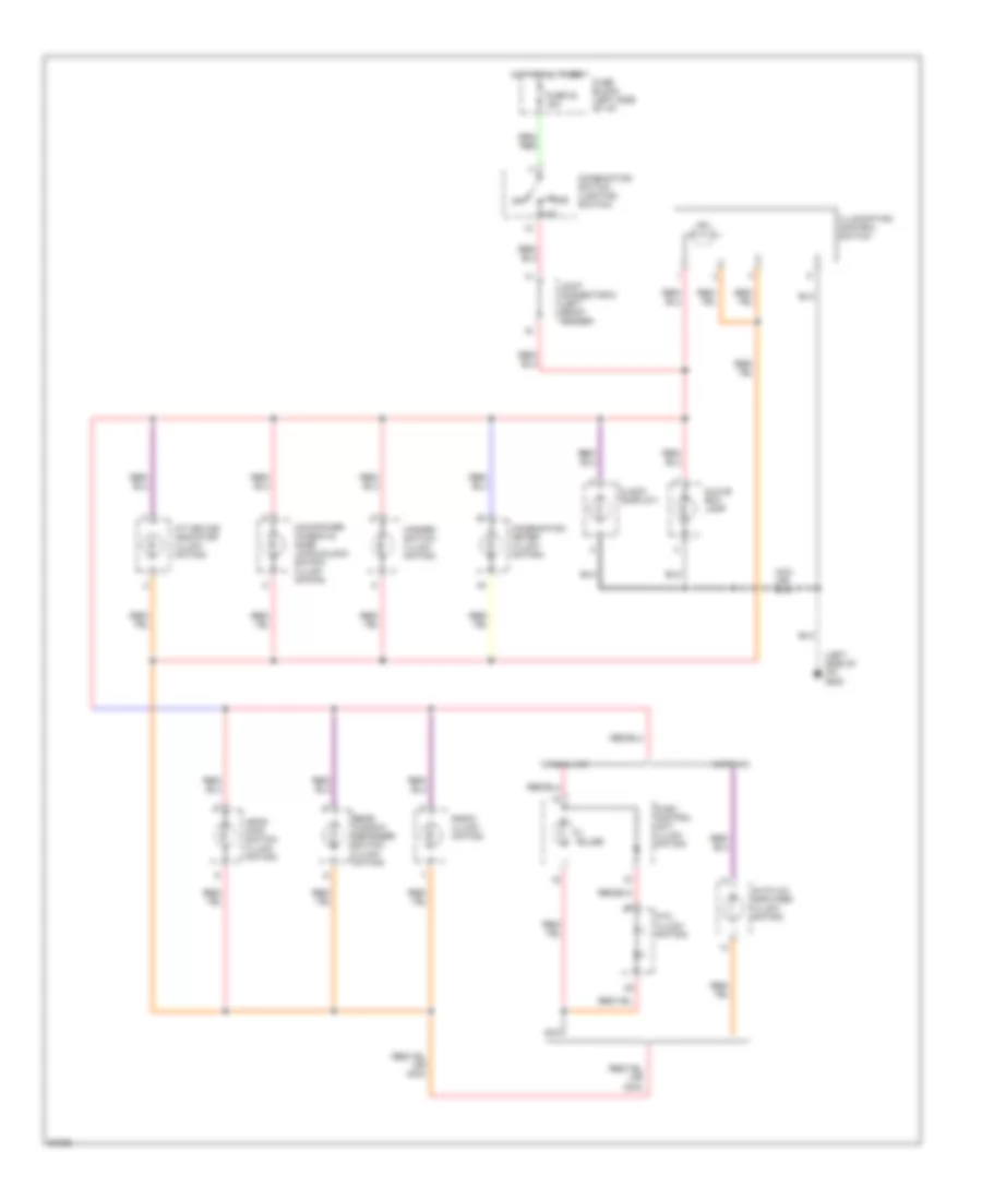 Instrument Illumination Wiring Diagram for Nissan Altima GXE 1997