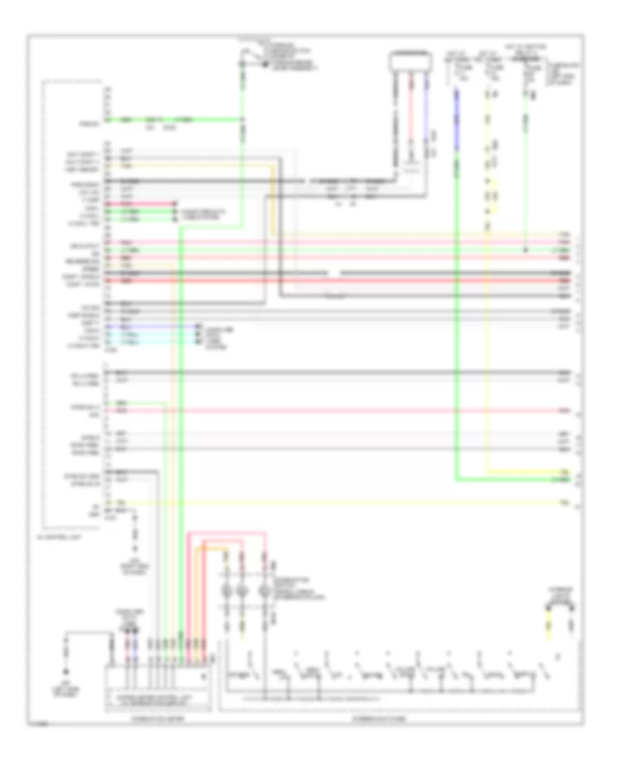 Navigation Wiring Diagram, Hybrid (1 of 10) for Nissan Pathfinder S 2014