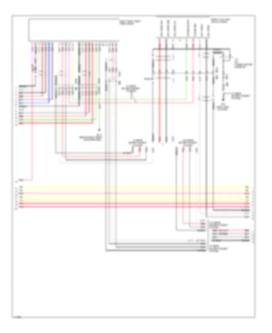 Navigation Wiring Diagram, Hybrid (7 of 10) for Nissan Pathfinder S 2014