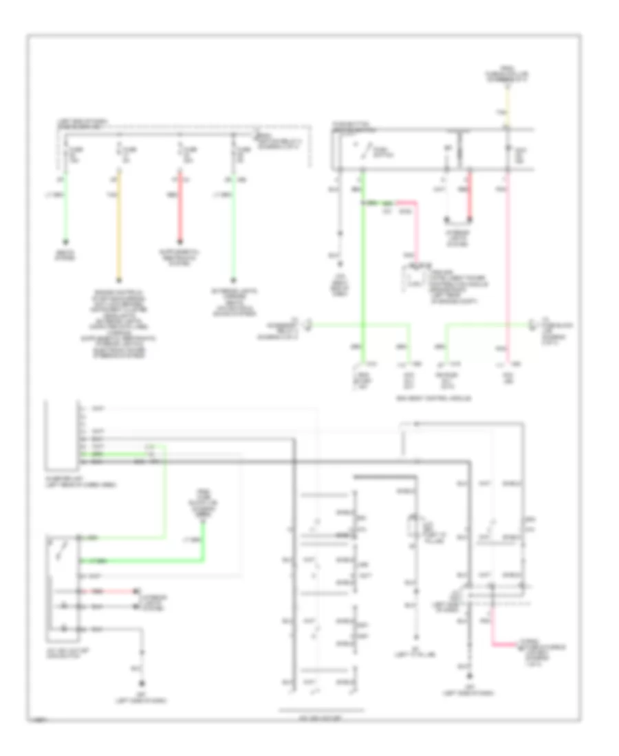 Power Distribution Wiring Diagram, Except Hybrid (3 of 4) for Nissan Pathfinder S 2014