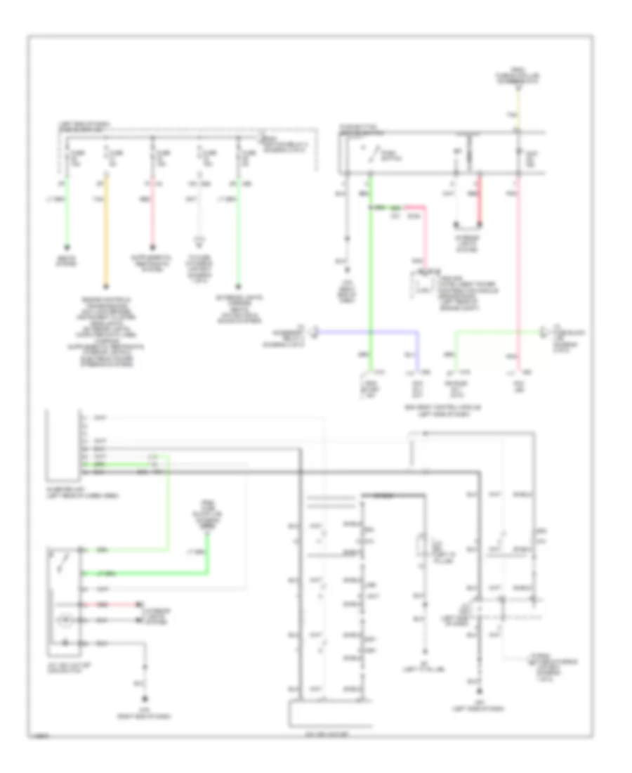 Power Distribution Wiring Diagram, Hybrid (3 of 5) for Nissan Pathfinder S 2014