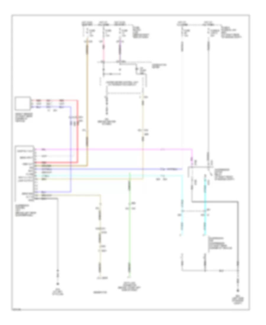 Electronic Suspension Wiring Diagram for Nissan Armada SV 2012