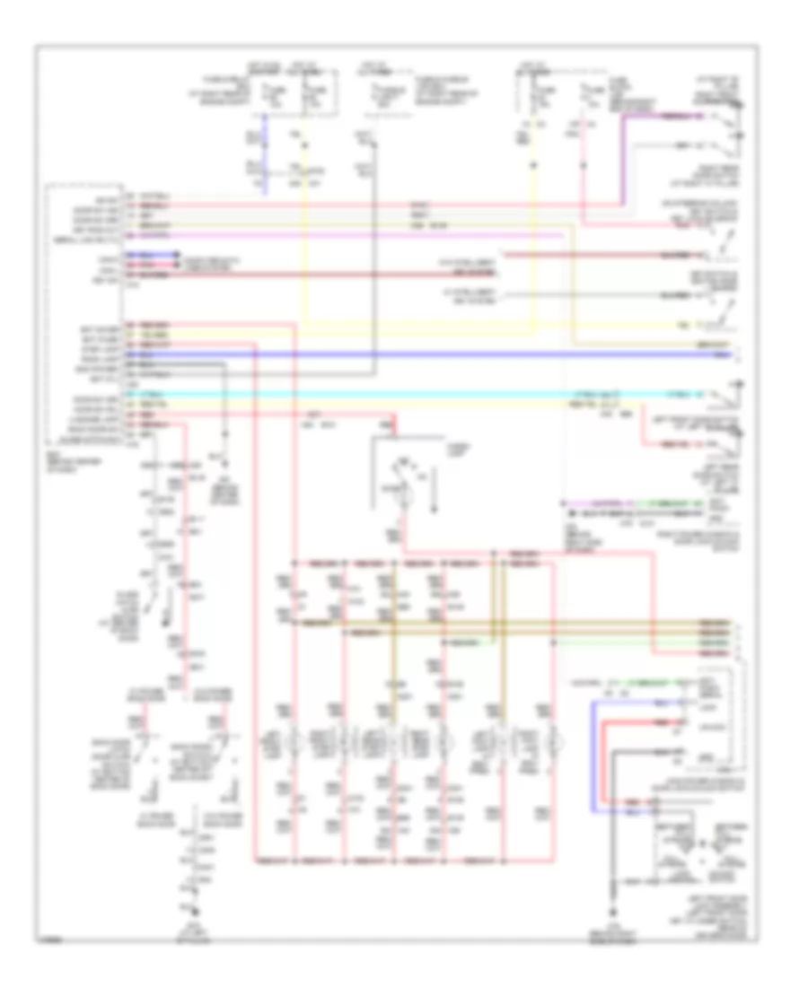 Courtesy Lamps Wiring Diagram 1 of 2 for Nissan Armada SV 2012